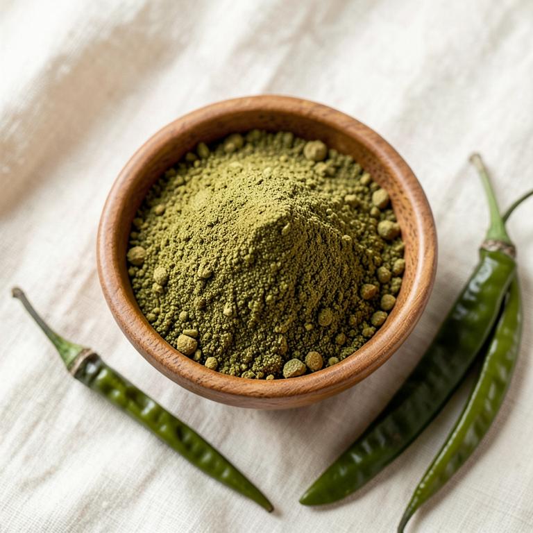 Dehydrated Green Chilli Powder