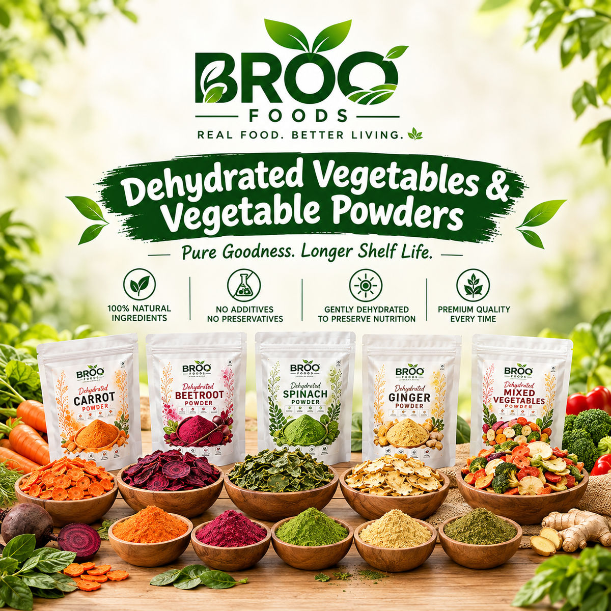 Dehydrated Vegetables & Vegetable Powders