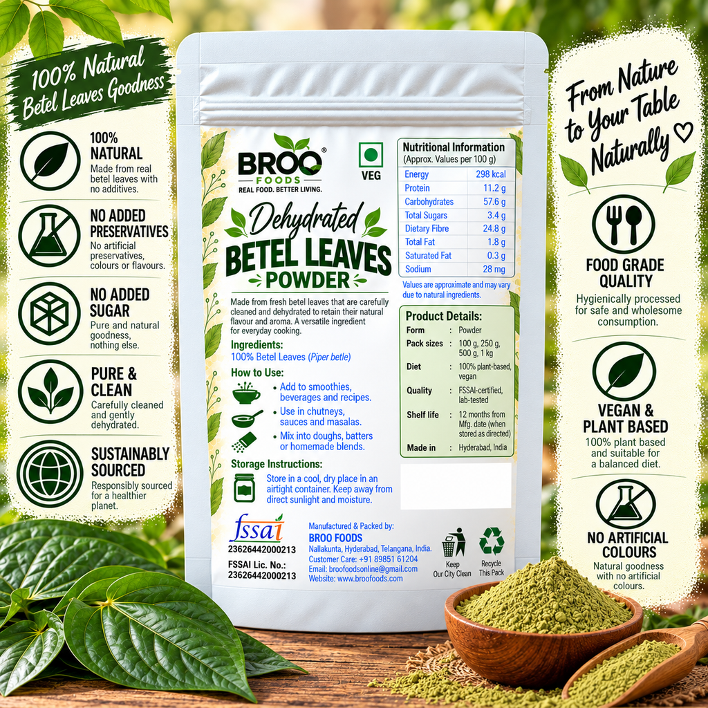 Dehydrated Betel Leaves Powder