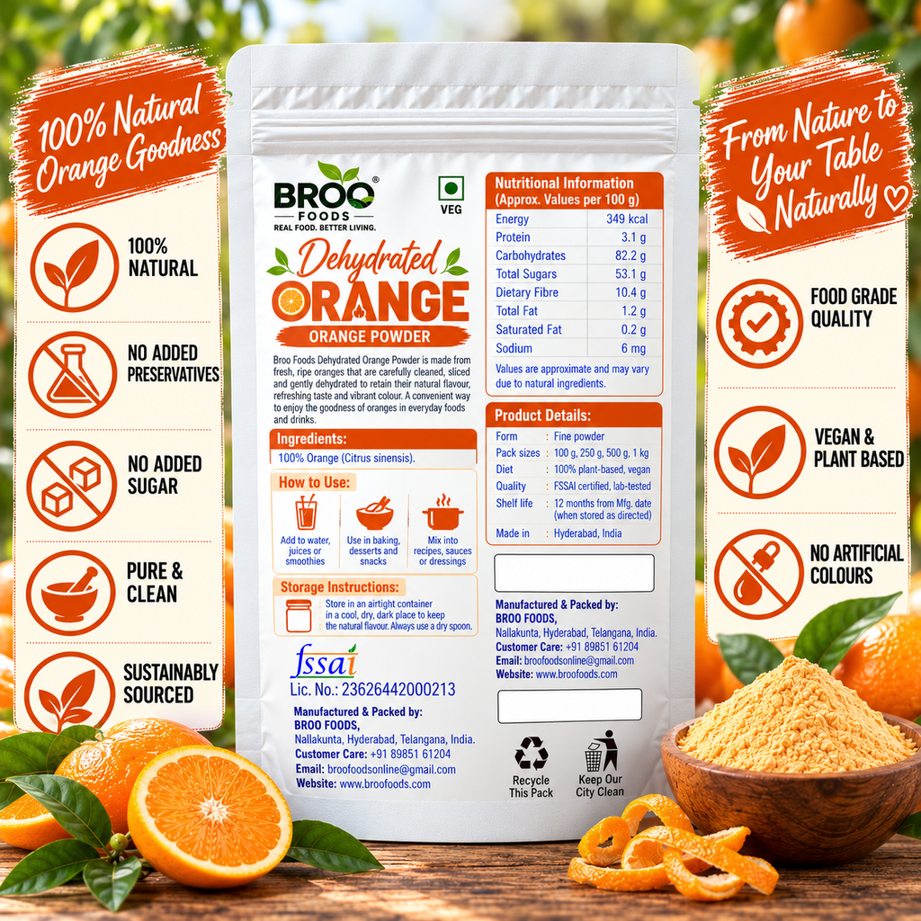 Dehydrated Orange Powder
