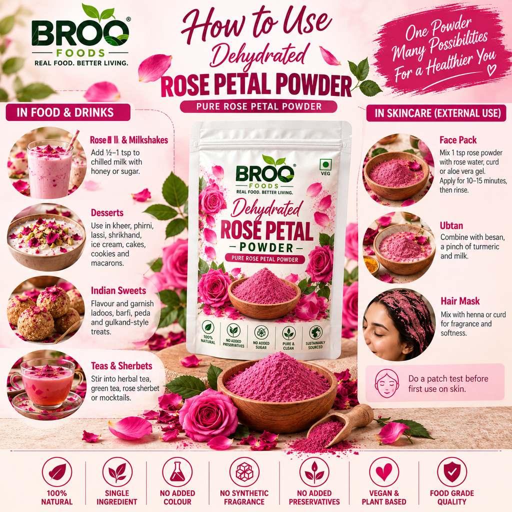 Dehydrated Rose Petal Powder