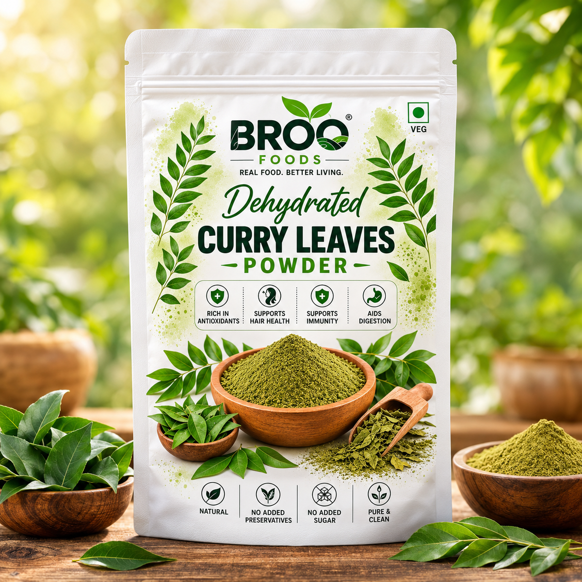 Dehydrated Curry Leaves Powder