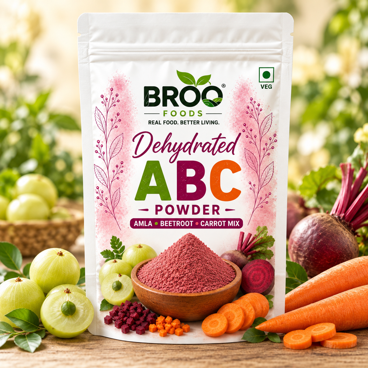 ABC Powder – Amla, Beetroot & Carrot Health Drink Mix