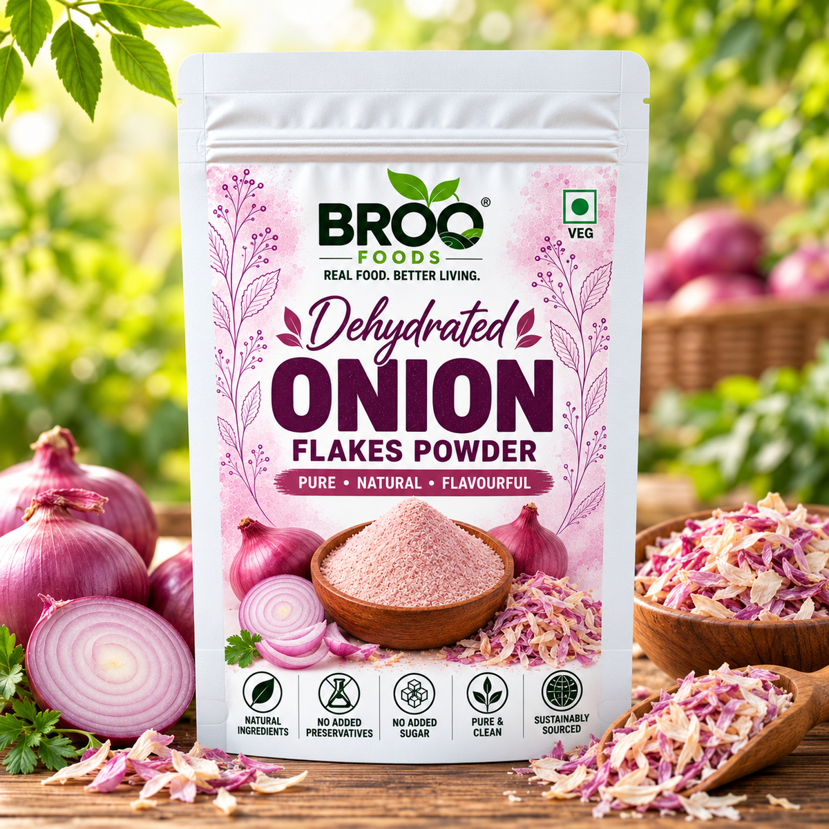 Dehydrated Pink Onion Powder