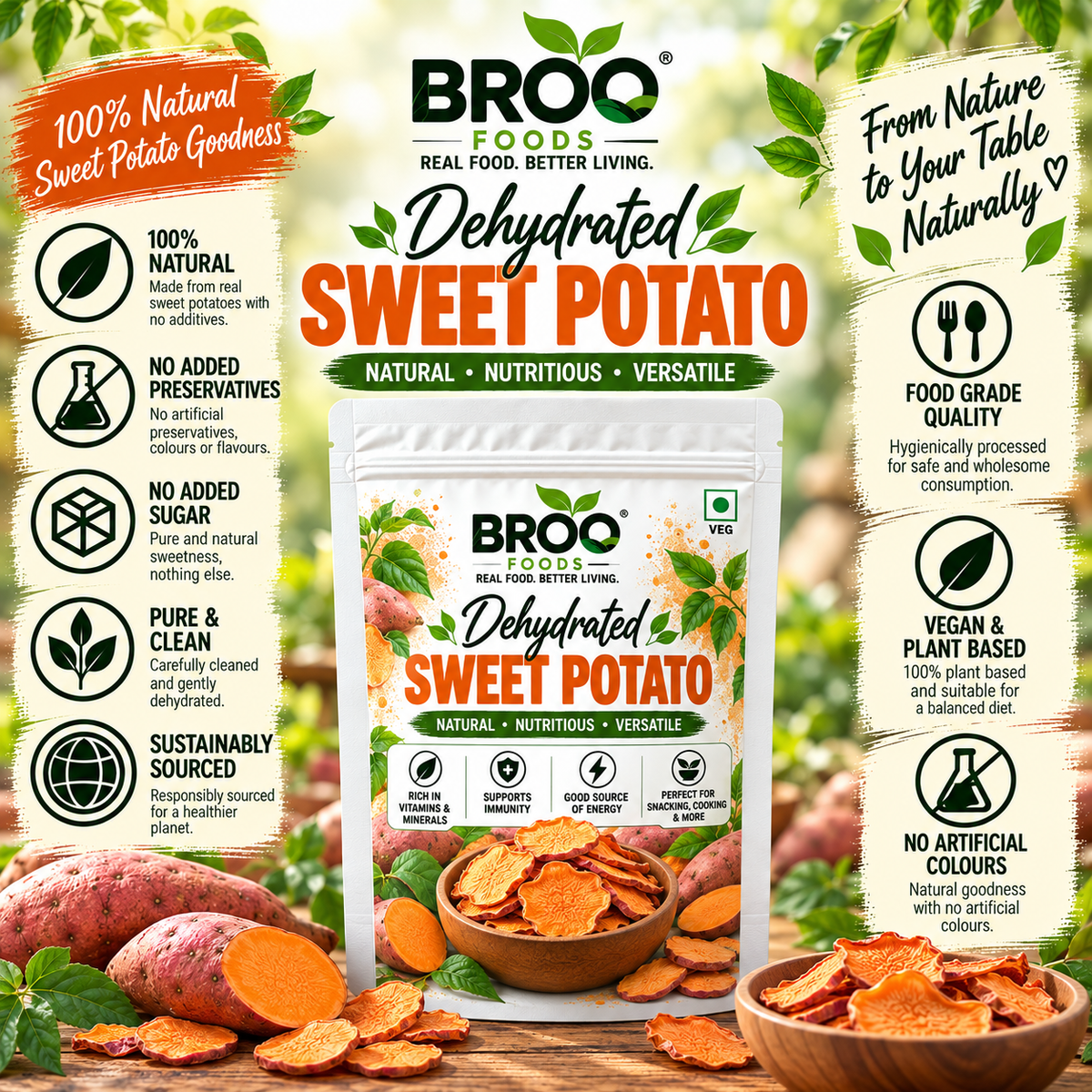 Dehydrated Sweet Potato