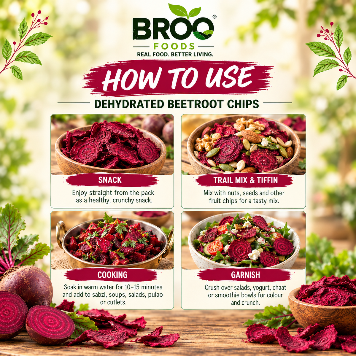 Dehydrated Beetroot