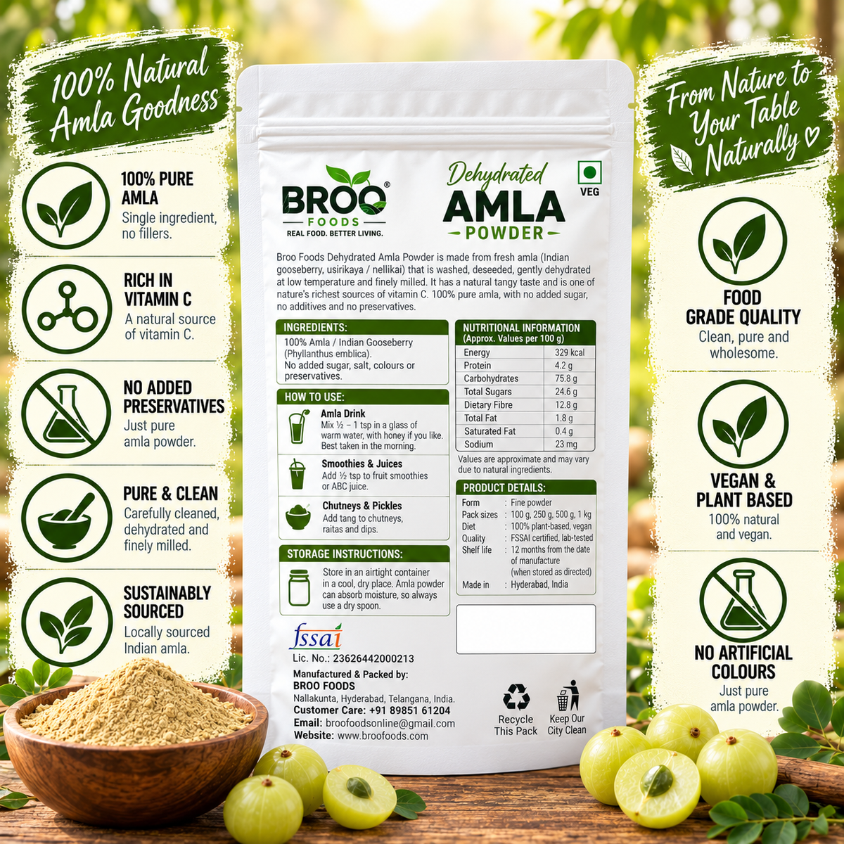 Dehydrated Amla Powder (Indian Gooseberry)