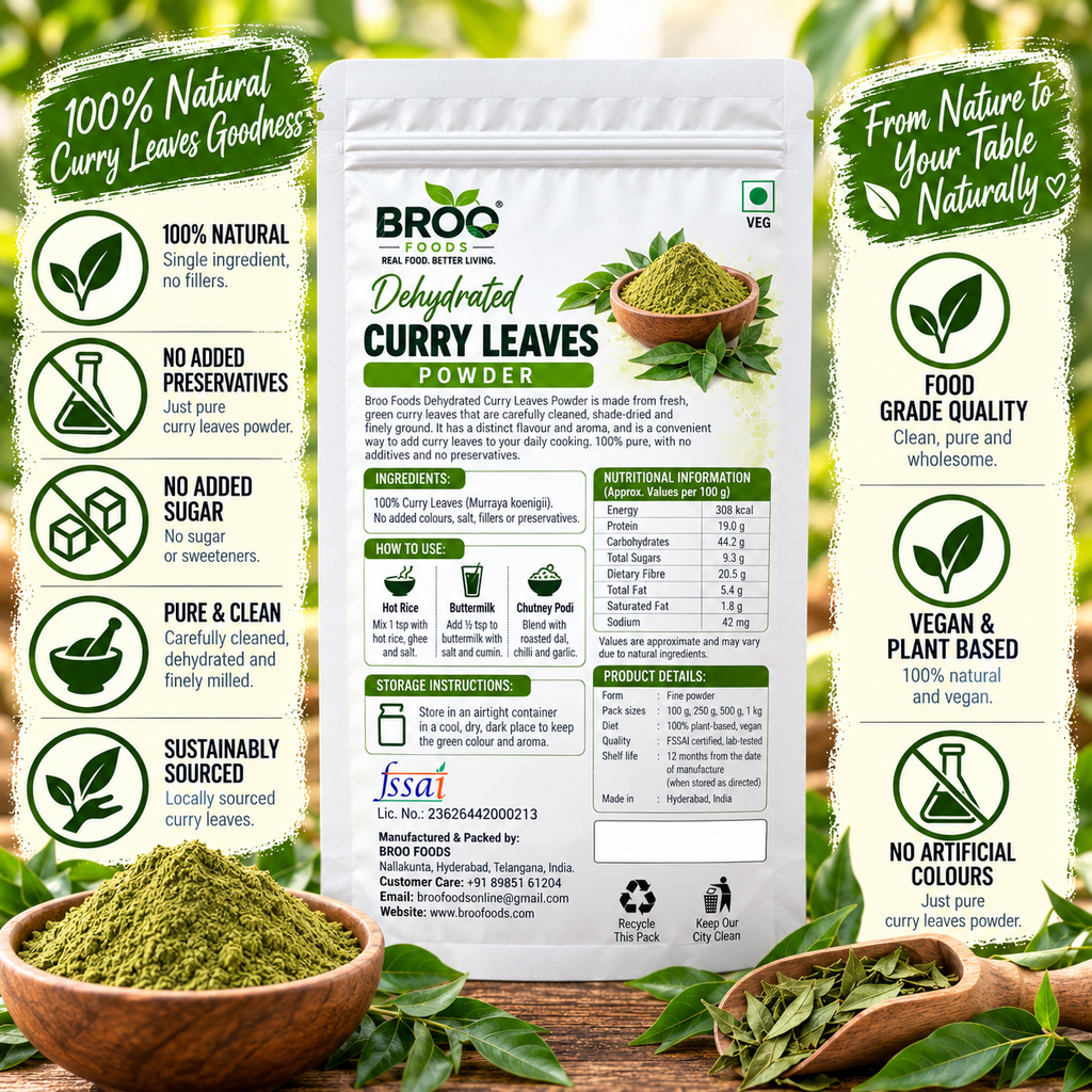 Dehydrated Curry Leaves Powder