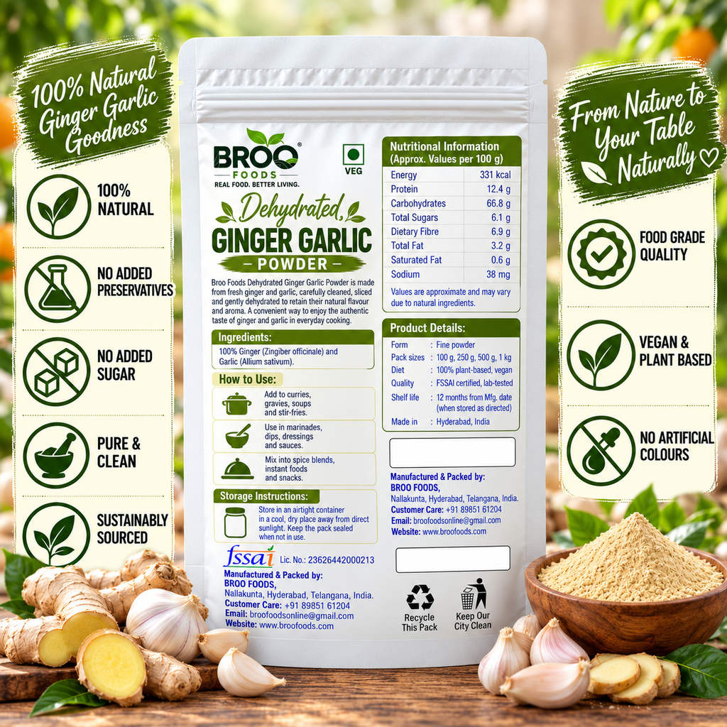 Dehydrated Ginger Garlic Powder