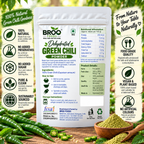 Dehydrated Green Chilli Powder (Pachi Mirchi)