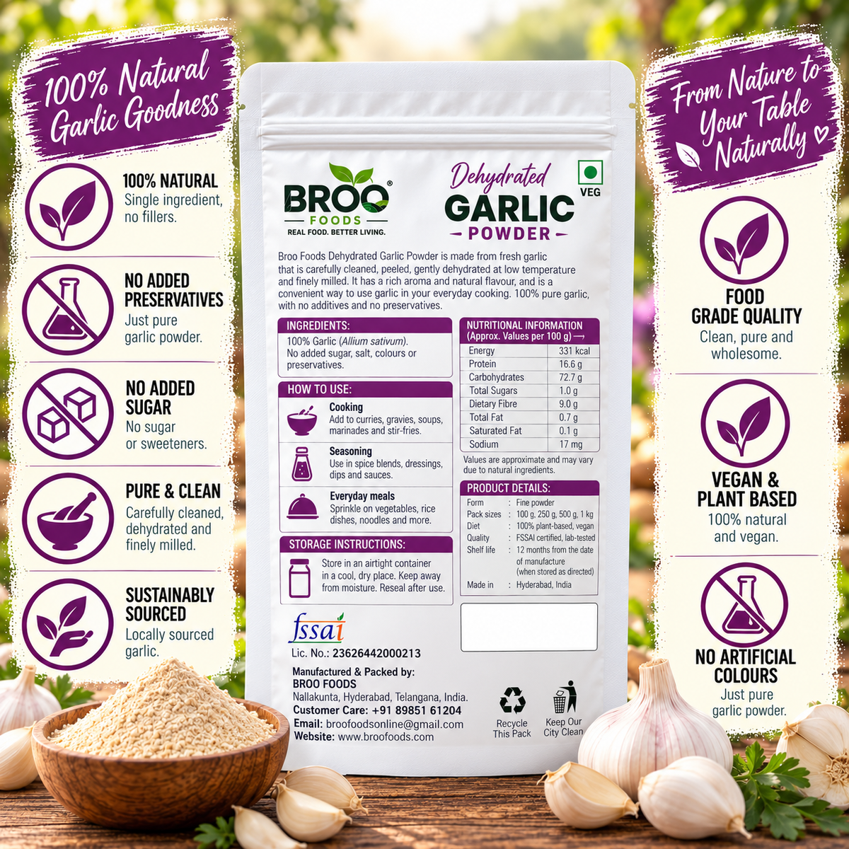 Dehydrated Garlic Powder