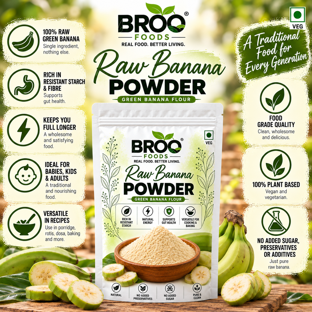 Dehydrated Raw Banana Powder